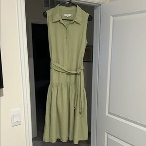 Marissa Webb Sage Green Midi Dress